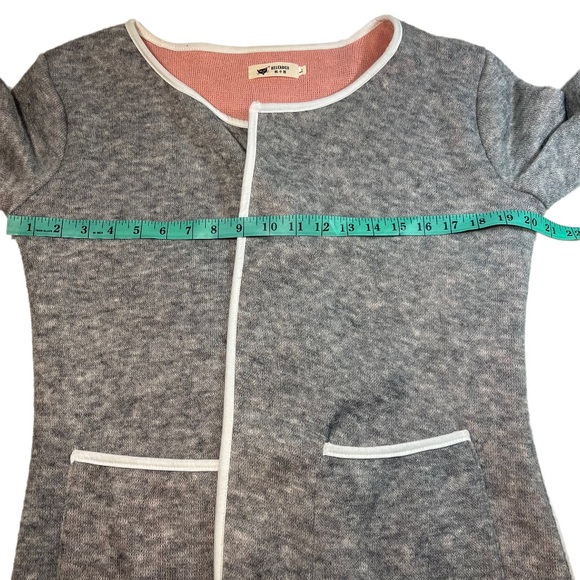 Helcarcii Grey and Pink Open Sweater Cardigan size L - Picture 13 of 14